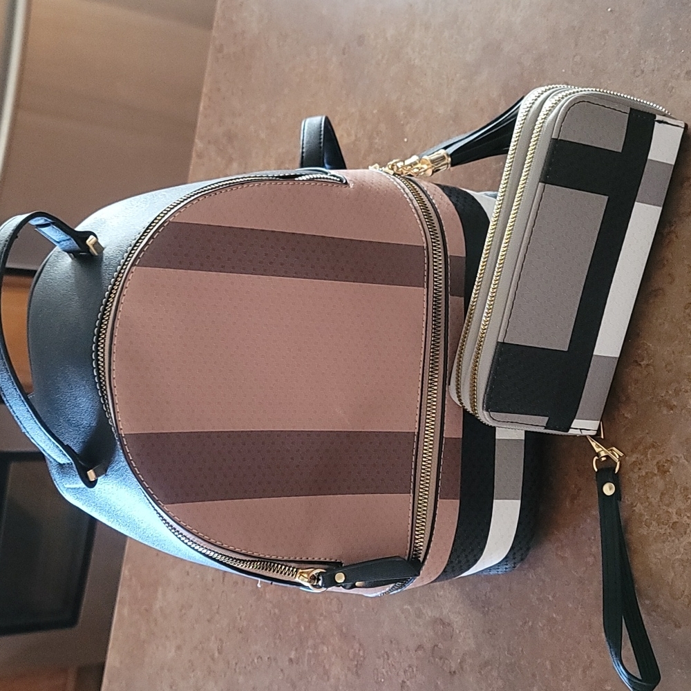Backpack Purse and Wallet